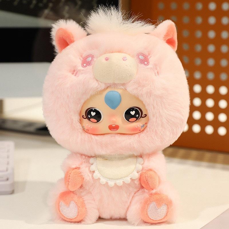 Colorful cute horse series trendy play Year of the Horse doll plush toy pendant for girls
