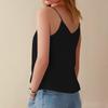 Women's Camisole Top With Sleeveless Cotton Linen Base