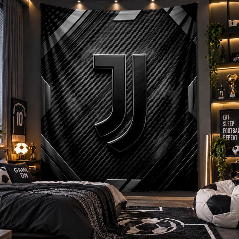 Arazzo da Appendere a Parete Tessuto Stampato Juventus FC per Soggiorno Camera da Letto Decorazione per la Casa