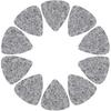 10Pcs Wool Felt Guitar Picks Ukulele Picks, 3mm Thin Red Plectrums with Solid Leather for Ukelele Bass Guitar (Gray)