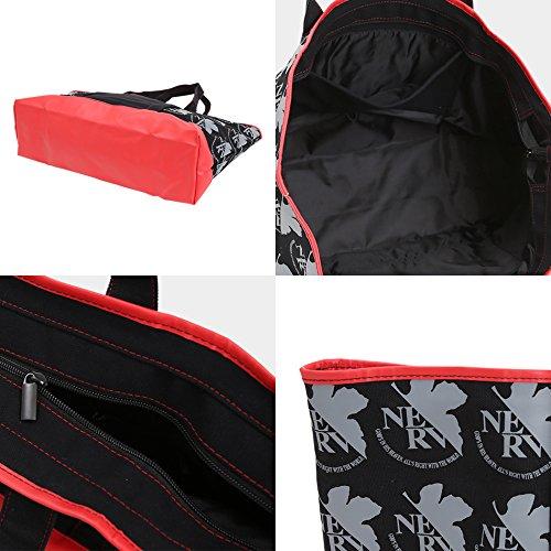 Eva Golf Round Tote Bag Black Height 48cm x Width 30cm x Depth 15cm Evangelion Tote Bag EG-1116TB