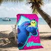 Customizable personalized beach towels Trolls themed designs.Suitable for the beach, yoga, sports;ideal as beach accessories