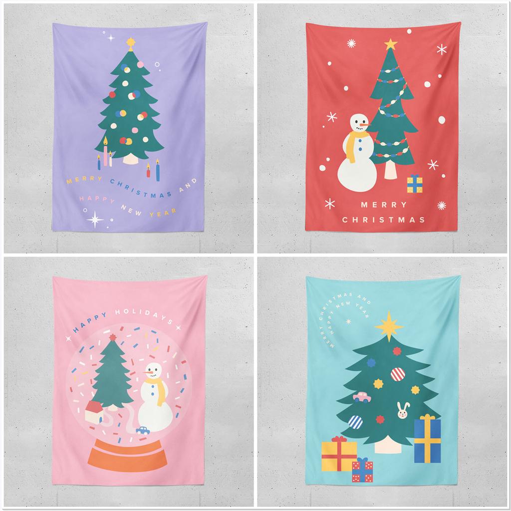Cross-border Christmas Tree Tapestry Amazon Christmas Party Creative Background Cloth
