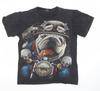 Thanabat Men's Black M Biker Bulldog Graphic T-Shirt