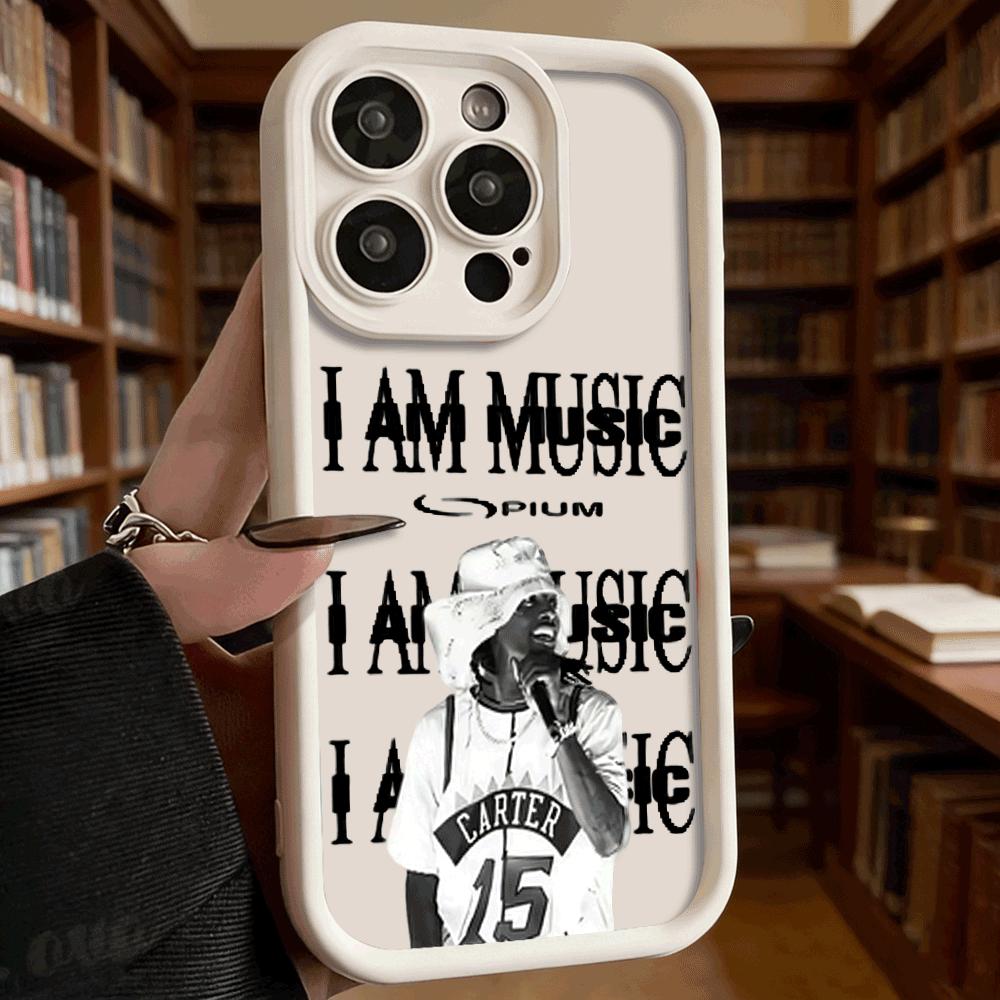 I AM MUSIC Rapper Poster Art Shockproof Soft Phone Case For Xiaomi Redmi Note 15 14 13 12 11 10 9 Pro Anti-Slip Anti-Fall Cover