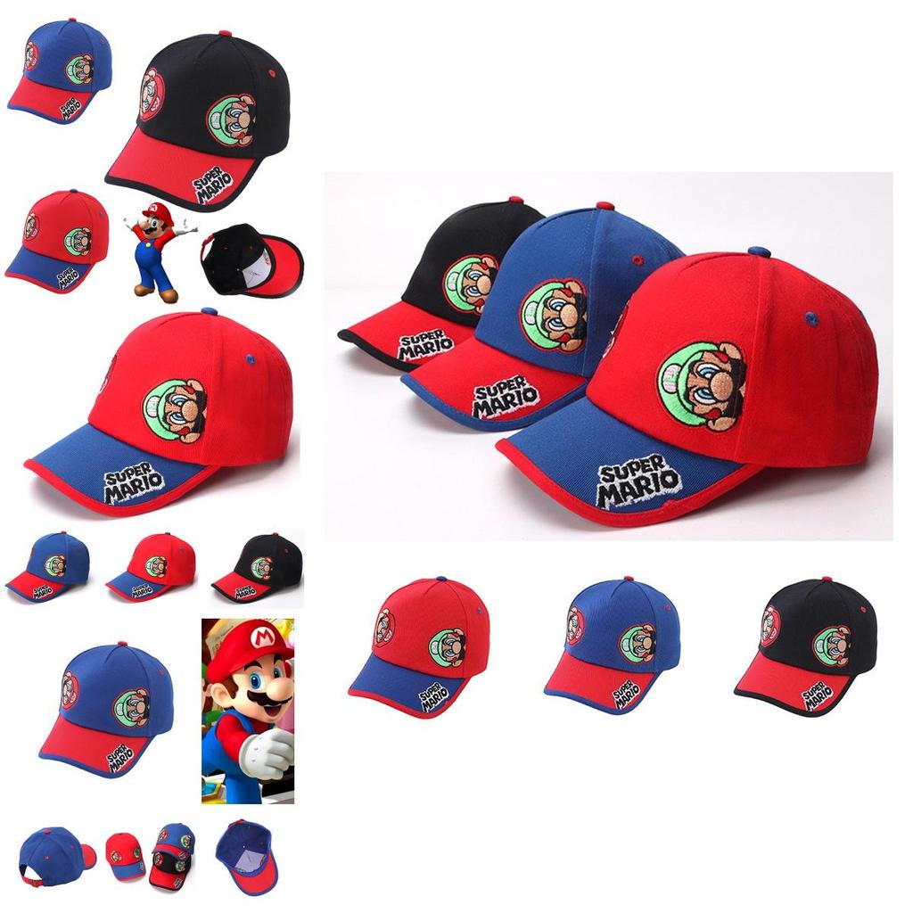 Super Mario Baseball Cap For Kids, Cartoon Duckbill Hat For Boys And Girls, Fashionable Sun Hat