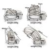 Male Metal Chastity Lock, Sissy Silver Chastity Cage, 6 Positions Adjustable Abstinence Chastity Device, Adult Erotic Products
