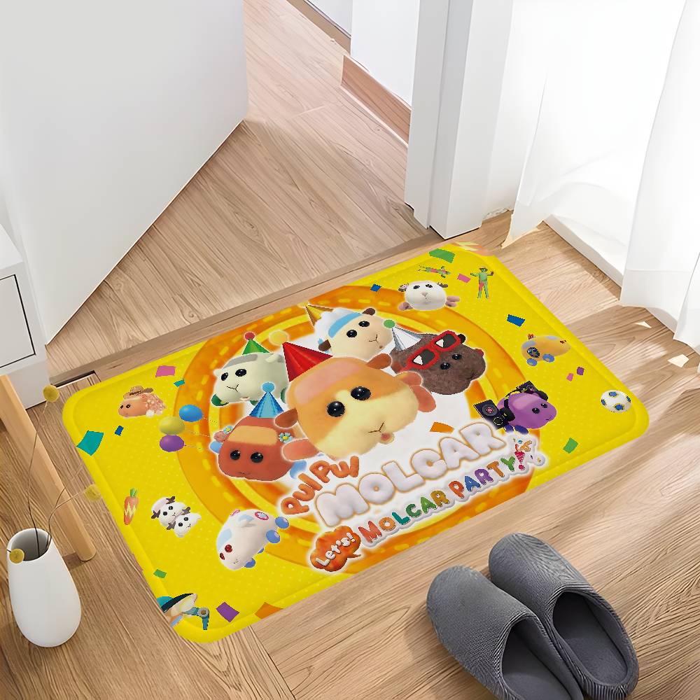 

PUI PUI MOLCAR Floor Mat Anti-slip Absorb Water Long Strip Cushion Bedroon Mat Alfombra 50x80cm