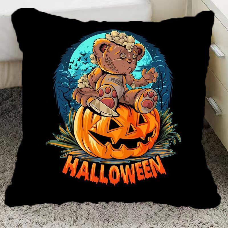 Halloween Pillow Pumpkin Funny Two-Dimensional Animation Pillow Emoticon Pack Party Party Boy and Girl School Day Gift