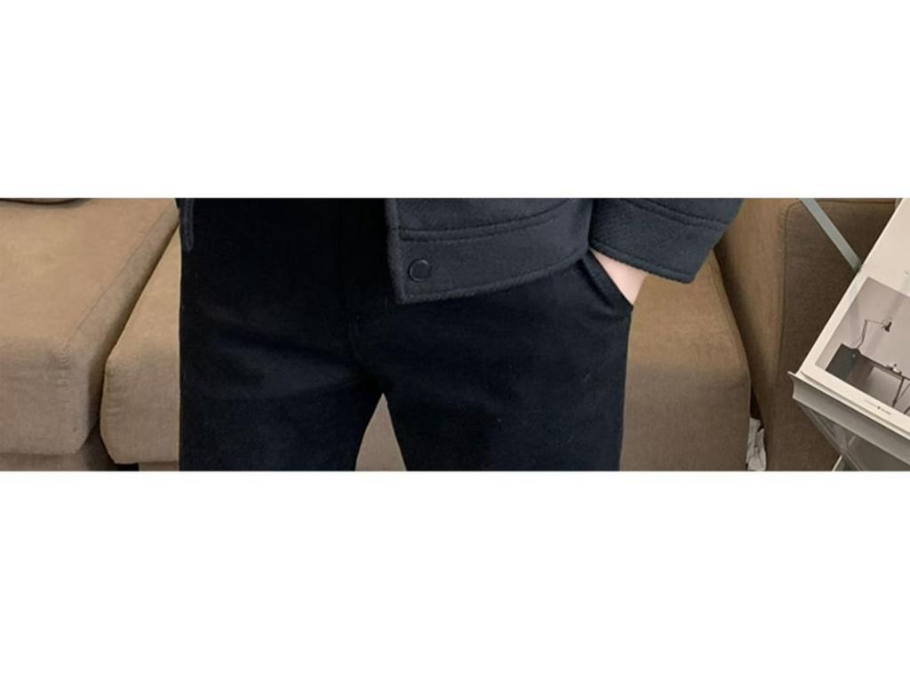 2025 Men's High-End Wool Jacket - Trendy Korean Style for Spring, Autumn, and Winter