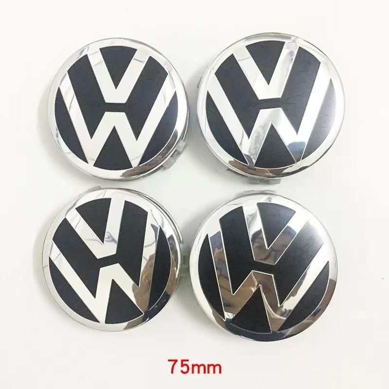 Mercedes Konverze náboje kola Středová krytka s logem VW 75 mm Univerzální plastový kryt kola Příslušenství k ráfku pneumatiky