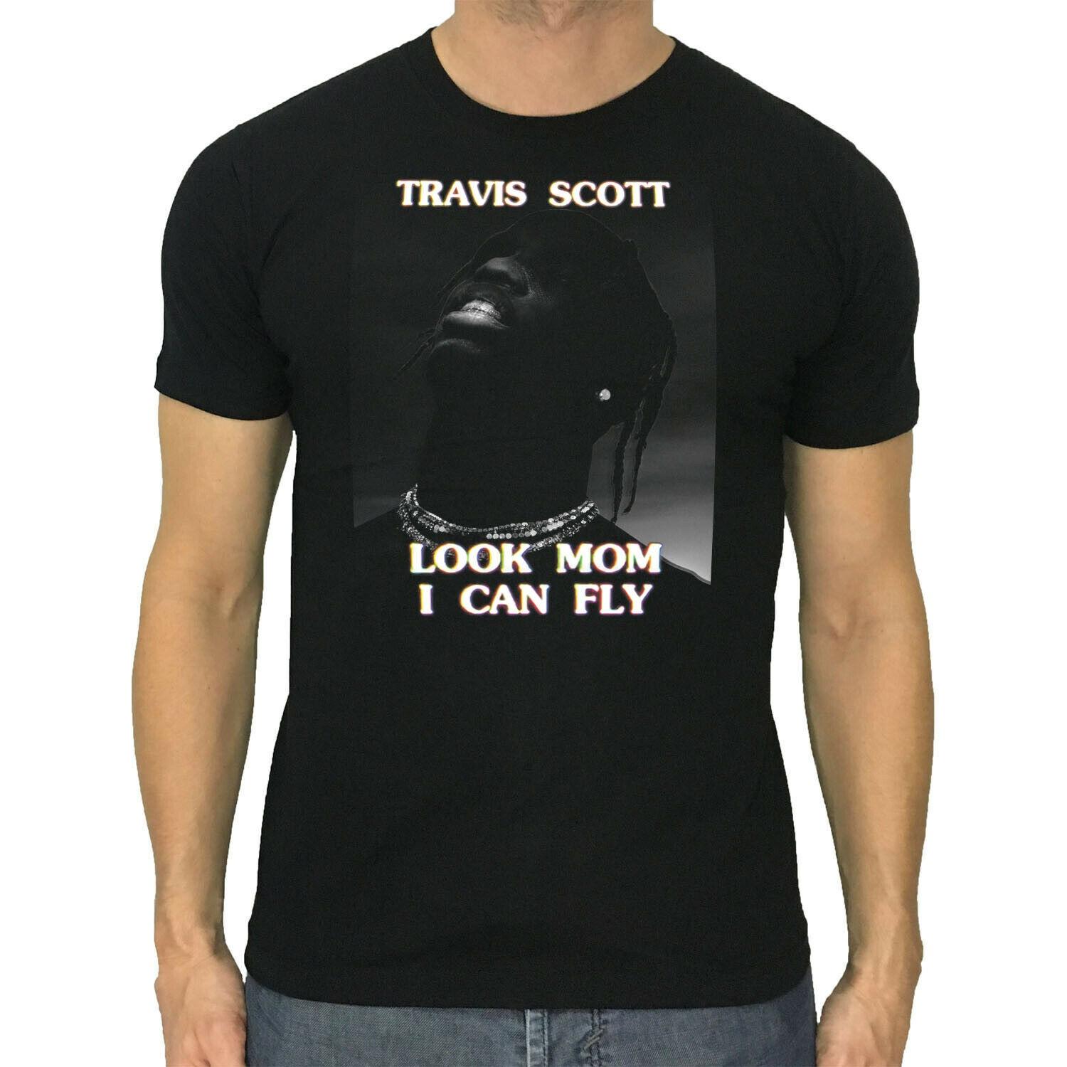 

Travis Scott T-Shirt Look Mom I Can Fly