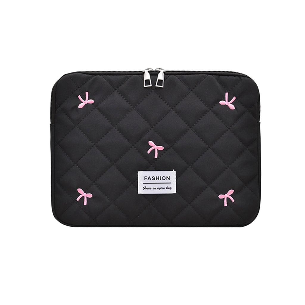 Laptop Carrying Case,Computer Sleeve Laptop Protective Cover with Zipper for Womens Girls Gift Cute Bows Laptop Sleeve