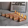 U-shaped Frame Light Base Wooden LED Display Base Pedestal Night LED Light Lamp Base for Acrylic Crystal Glass Dropshipping