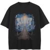 Streetwear Heaven Stairway Graphic T-Shirt Cotton Tshirt Unisex Tops Tees Summer Short Sleeves T Shirt