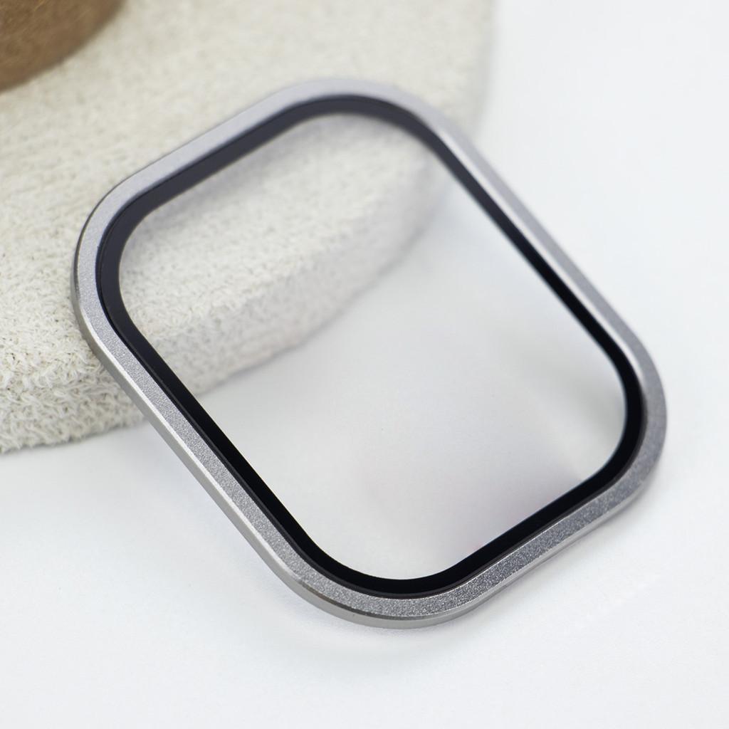 Gehärtetes Glas HD Vollfolie Metall Kratzfester Bumper Displayschutz kompatibel Für Apple Watch Ultra 3 2 49mm