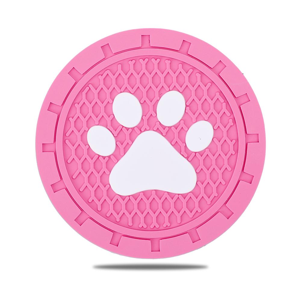 Car Coaster Double Diamond Auto Water Cup Groove Non-slip Pad Honeycomb Heat Insulation Anti Scalding Mat Car Door Groove Mat