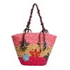 2026 New Bohemian Starfish Straw Tote Bag Women Beaded Handle Large Capacity Shoulder Bag Summer Beach Vacation Travel Handbag