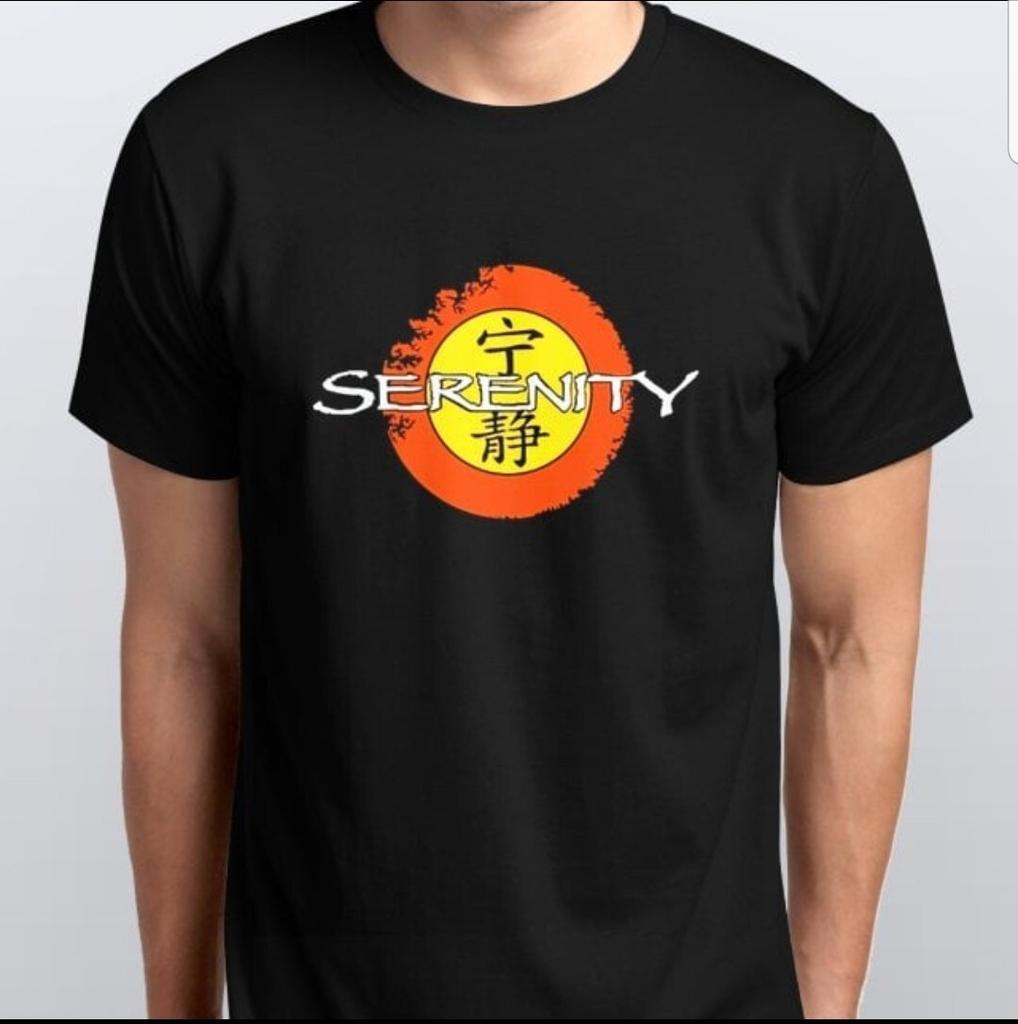 FireFly SERENITY Logo T Shirt All sizes S M L XL 2 XL Fitted Tee Printed Cotton.