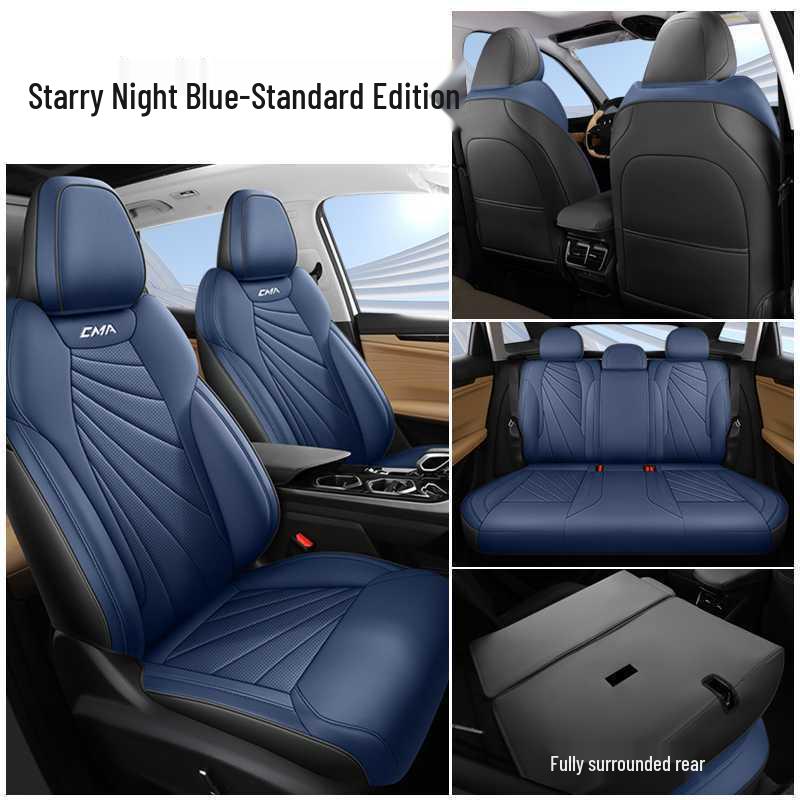 Breathable Perforated Leather Seat Covers for 23-25 Geely Boyue L – Full Coverage, Four-Season Use