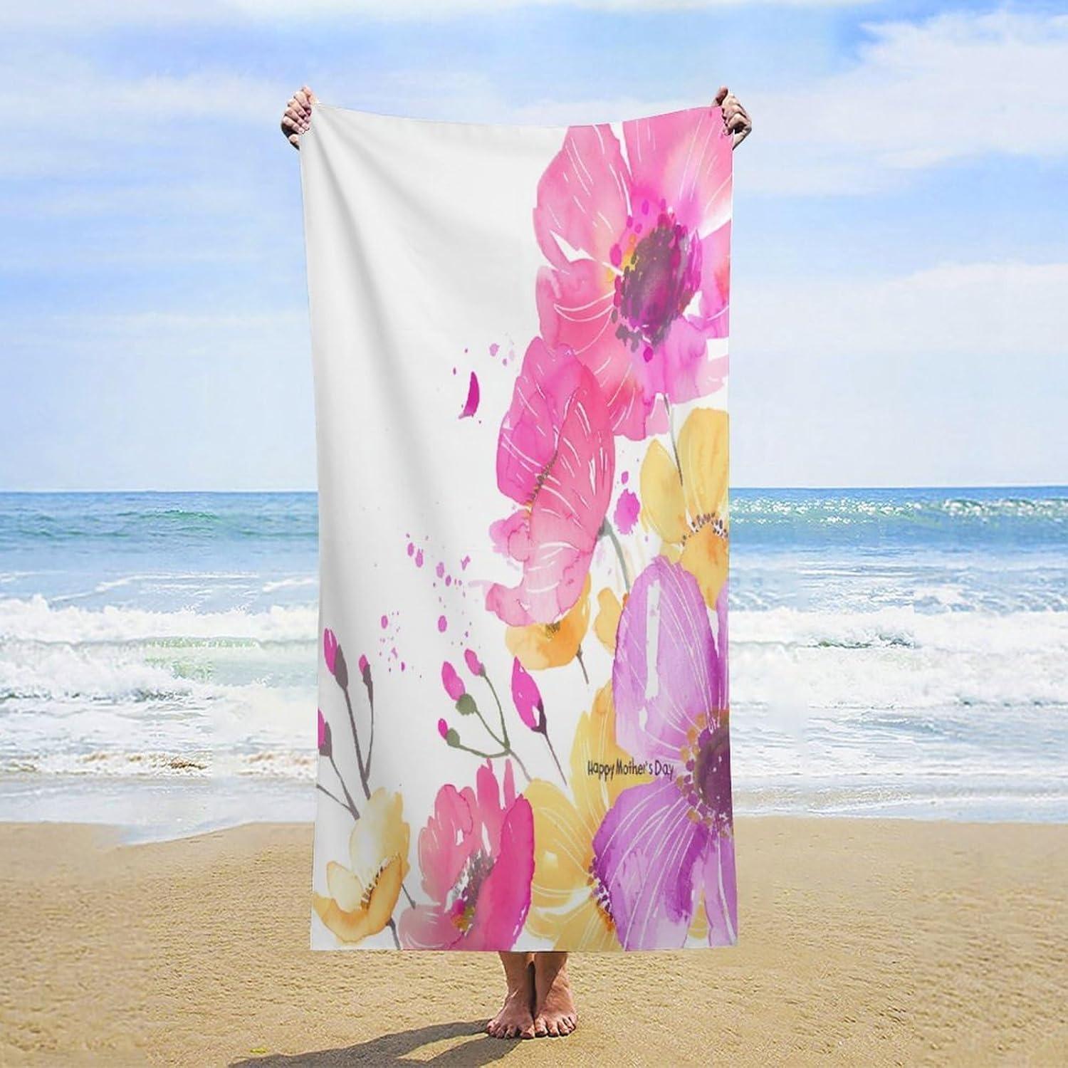 

Gifts for Mom for Mother s day Beach Towel Microfiber Soft Quick Drying Suitable For Yoga Tourism Swimming Beach Fitness Camping W30*H60(CM)