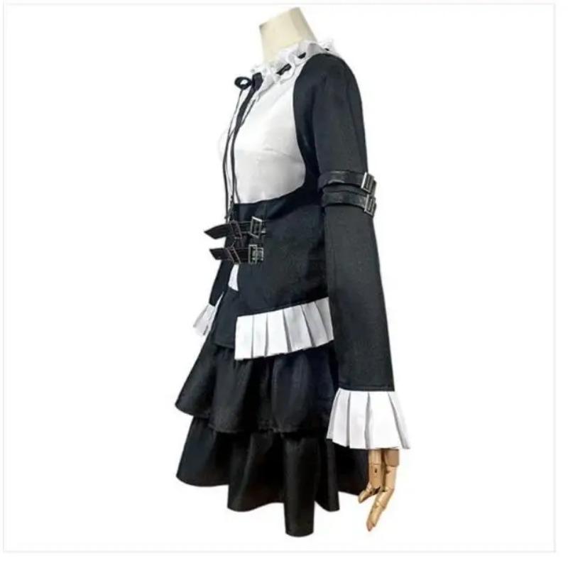 Anime Fairy Tail Erza Scarlet Cosplay Maid Outfit Goblin Queen Costume Halloween Party Maid Uniform Skirt
