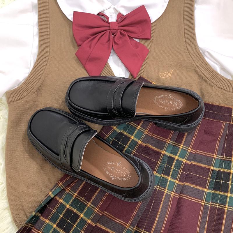 Fashion Japanese New Fashion Thick-soled Trend British Style Simple Casual Single Shoes Women's Shoes Platform Women Chunky Sneakers