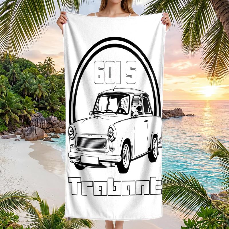 Trabant Mode Strandtuch: Ideal für Sommerabenteuer Weich, saugfähig und schnell trocknend geeignet zum Schwimmen und Baden