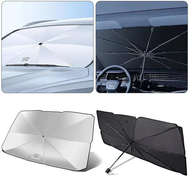 Car Windshield Sunshade Anti UV Protector Parasol For Peugeot 407 508 2008 5008 307 308 3008 206 207 208 107 106 205 4008