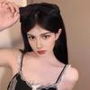 Vintage Black Big Bow Headband Beautiful Women's Wide Hairband Accessory Girls' Able Hair Hoop Bezels for Stylish Hairdo