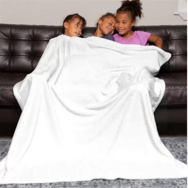 Thick Flannel Fleece Blanket, Soft Nap Throw Blanket & Pet Blanket