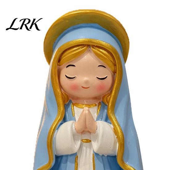 Lebendige Mädchenstatue Niedliche Harzfiguren, Mini Betende Sammlerfigur, Kleine Ornamente für Haus Büro Schreibtisch Dekoration Schlafzimmer Dekoration