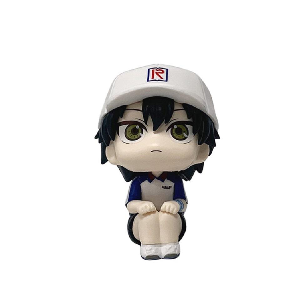 9Cm Anime The New Prince Of Tennis Figure Sitting Look Up Ryoma Echizen/Keigo Atobe Action Q Version Figurine Pvc Collection Toy