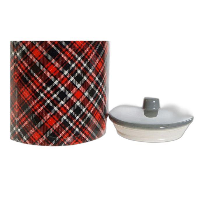 Pot De Décoration - DKD Home Decor - Aluminium/Dolomite - Noir/Rouge/Gris - 15x15x22 Cm - 27 L