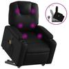 VidaXL Fauteuil Inclinable de Massage, Chaise de Relaxation avec Dossier et Repose-pied Réglables, Siège de Salon, Moderne, 3204437