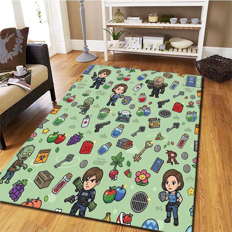 Resident Evil Carpet Rug For Living Room Bedroom Home Sofa Decoration Kids Play Nonslip Floor Mat