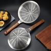 304 Stainless Steel Kitchen Large Colander Wooden Handle Strainer French Fries Filter Scoop Noodle Dumplings Sieve Skimmer
