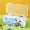 Photo Storage Box Rectangular Desktop Box Card Organizer Plastic Transparent Case For Photography Enthusiasts Desktop Postcard