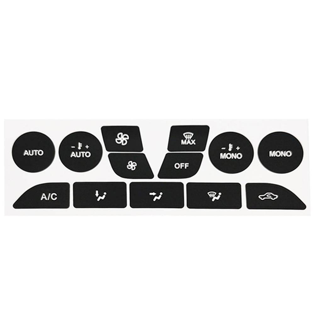 Set da 13 Pezzi Decalcomanie Viniliche per Riparazione Clima Auto Accessori Cruscotto Aria Per Ford Focus Adesivo Pulsante per Ford Focus 2 MK2 99-05