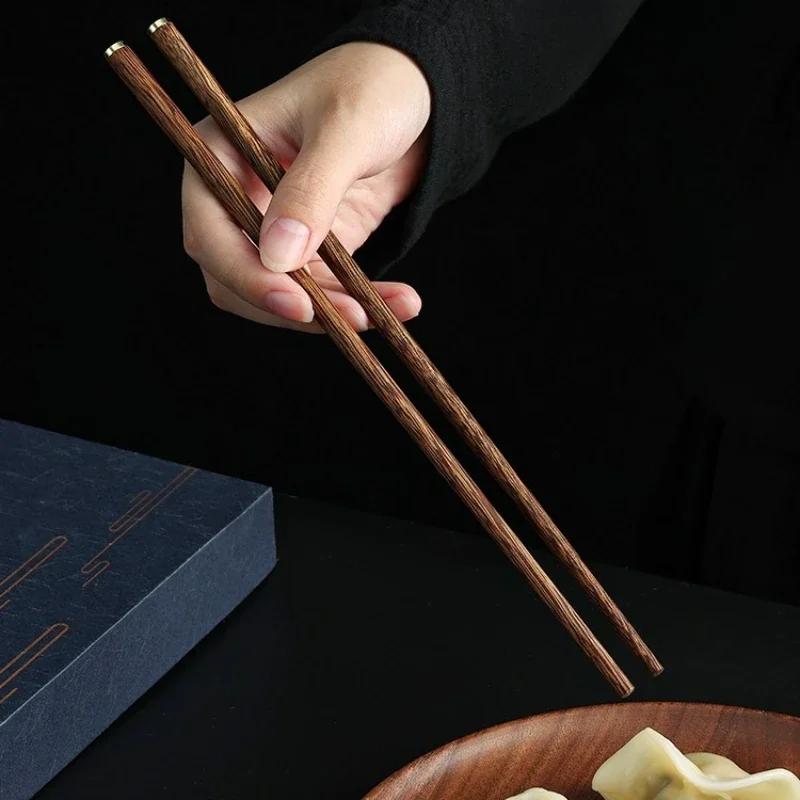 Chinese Style Chicken Wing Wooden Gift Box Chopstick Set High-end Gift Box for Gifts Japanese Style Kitchen Sushi Chopsticks