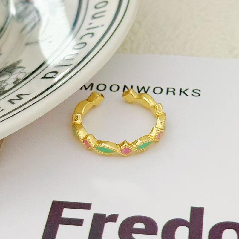 Italian Medieval Vintage Brushed Open Ring Niche High-End Exquisite Retro Personalized Ring