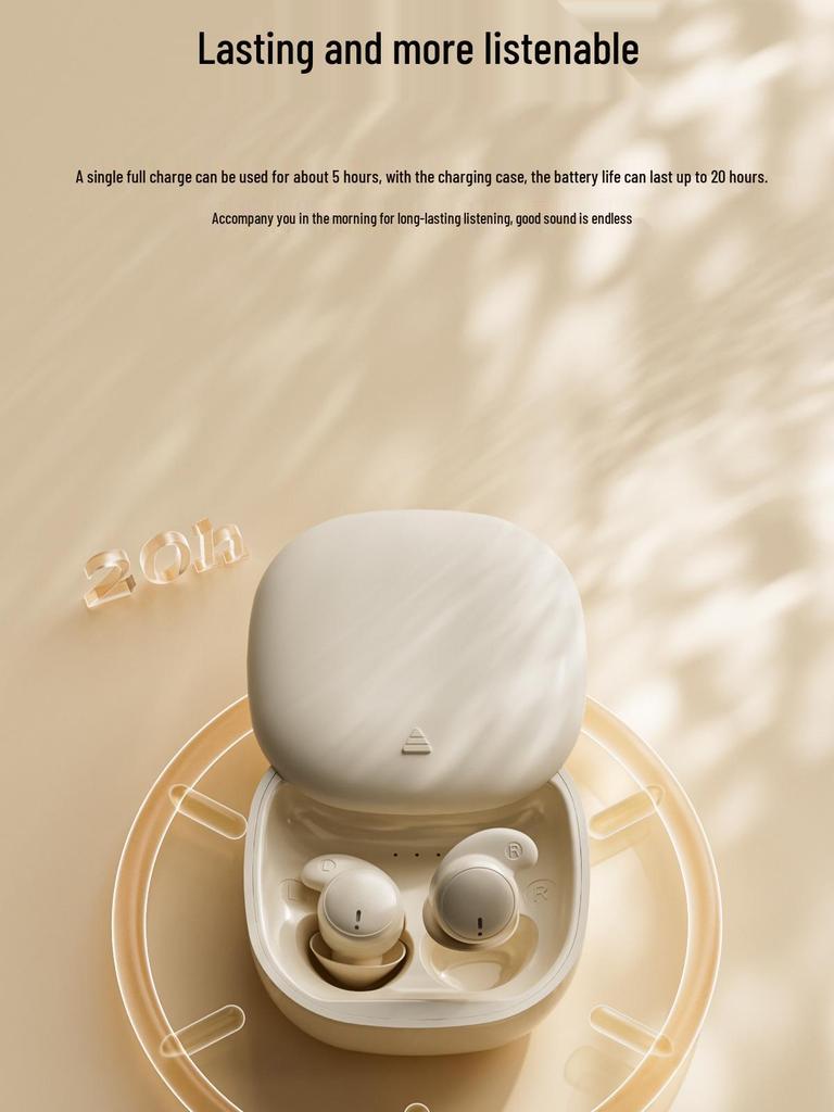 2025 Soft Silicone Wireless Bluetooth Sleep Earphones - Painless, Noise-Cancelling, Ideal for Side Sleeping and Sports