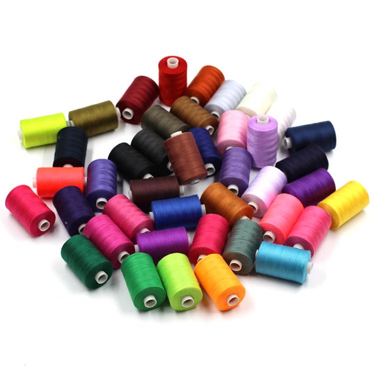 42-Color 1000-Yard Polyester Thread Set for Hand and Machine Sewing - DIY Needle Sewing Kit