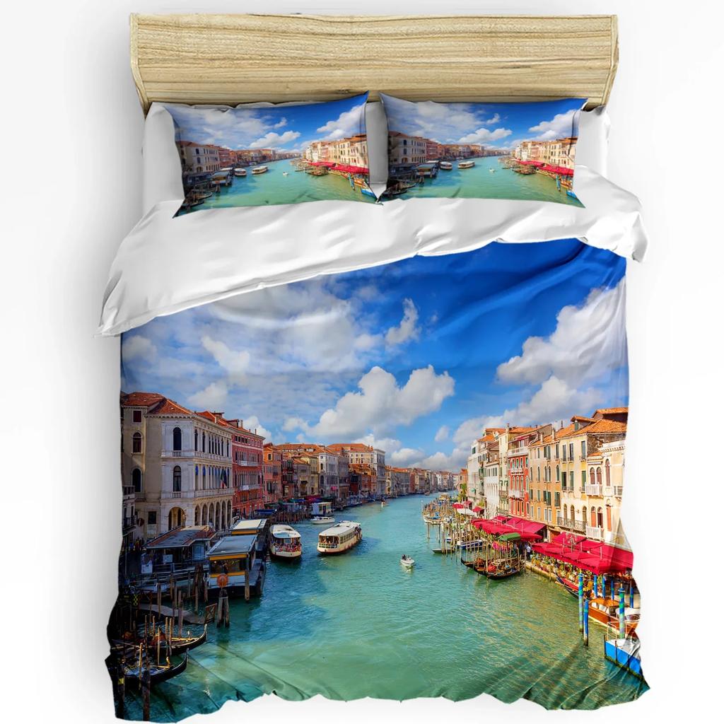 Santa Maria Della Salute Church Venice Italy Duvet Cover Bed Bedding Set Home Quilt Cover Pillowcases Bedding Set No Sheet