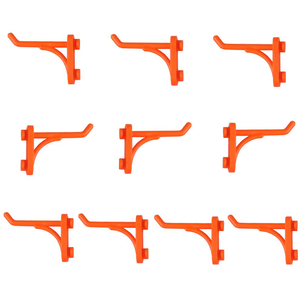 10PCS Hardware Tool Hook Wall-Mounted Hardware Tool Hanging Plate Tool Box Parts Garage Workshop Storage Rack Hanging Hole