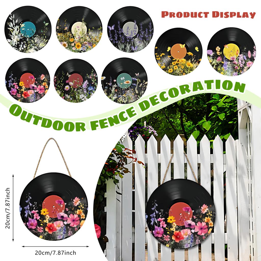 European And American Retro Records, Tin Paintings, Gardens, Flowers, Iron Plaques, Outdoor Fences, Wall Decorations