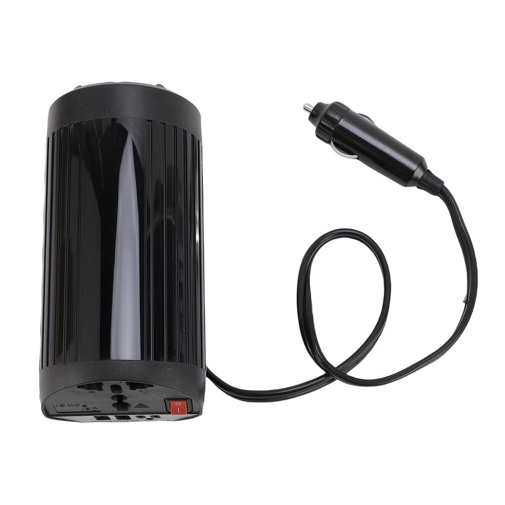 Car Power Inverter 200W 12V DC to 220V AC Double USB Double Fast Charge Type C Vehicles Power Inverter with Cigar