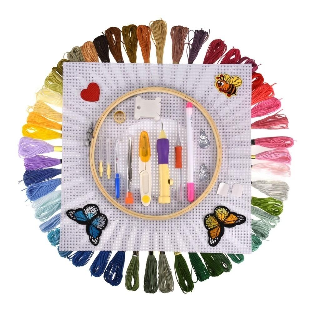 Multi-type embroidery needles Embroidery Kit Needlework Material Pack  Daily hand stitching hobby A set