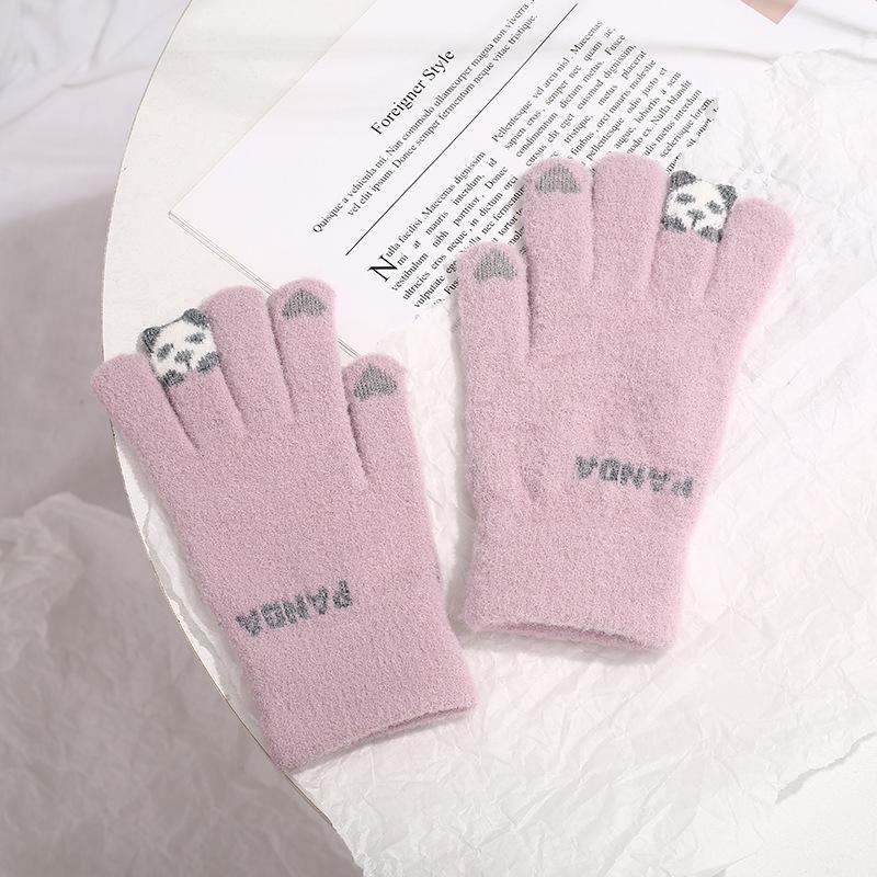 New Touchscreen Winter Cycling Gloves - Cute, Warm, Knitted for Girls & Couples