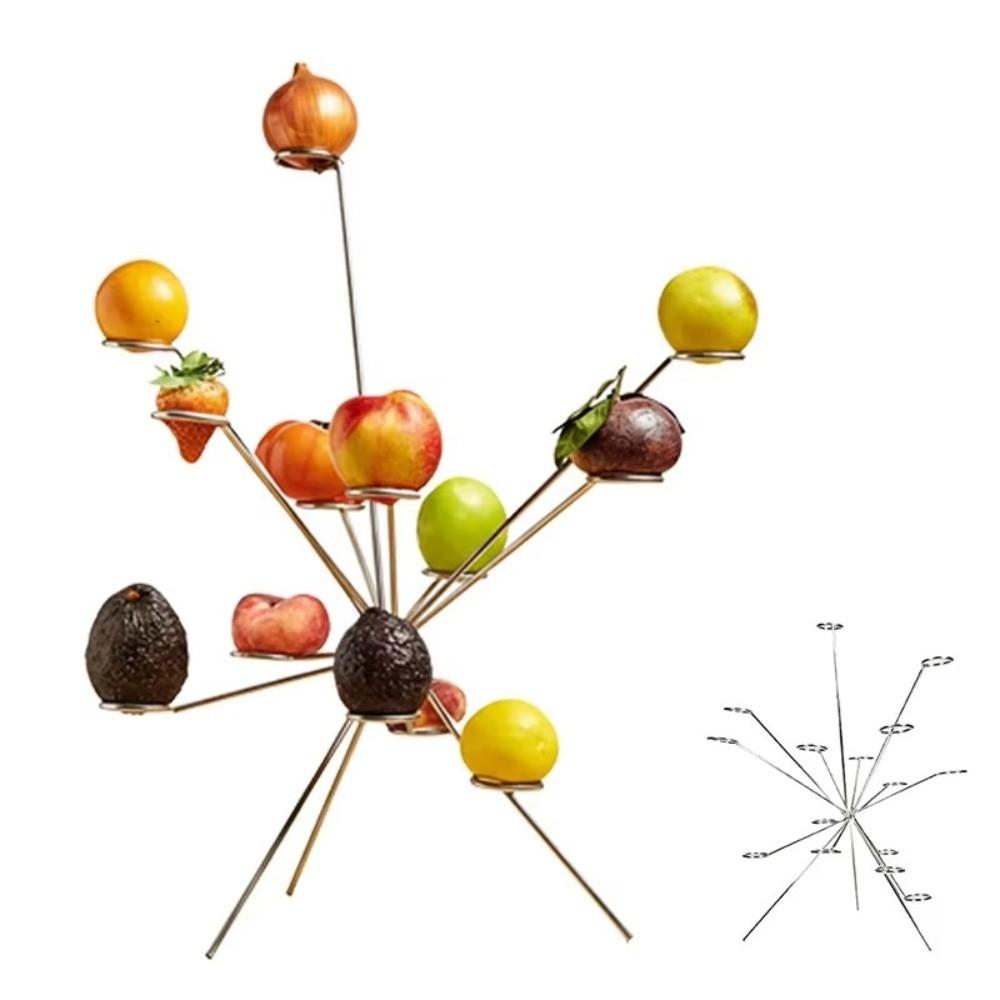 Simple Metal Fruit Bowl Sturdy Table Fruit Tray Creative Fruit Storage Rack Home Decoration